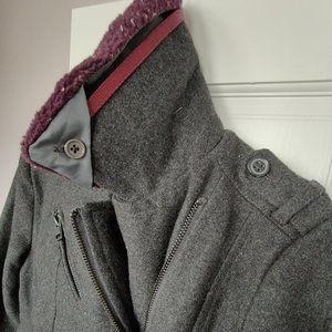 Superdry limited wool MC motorcycle jacket coat bomber